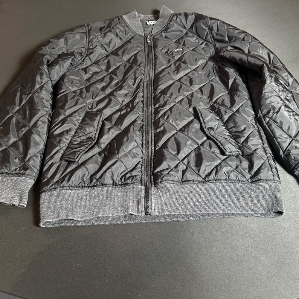 Vans Black Quilted Collar Jacket